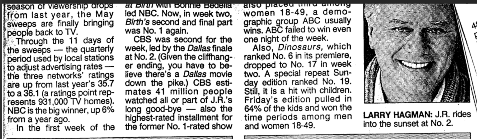 Ratings from the 1990s Page 10 Primetime Soap Opera Network Community