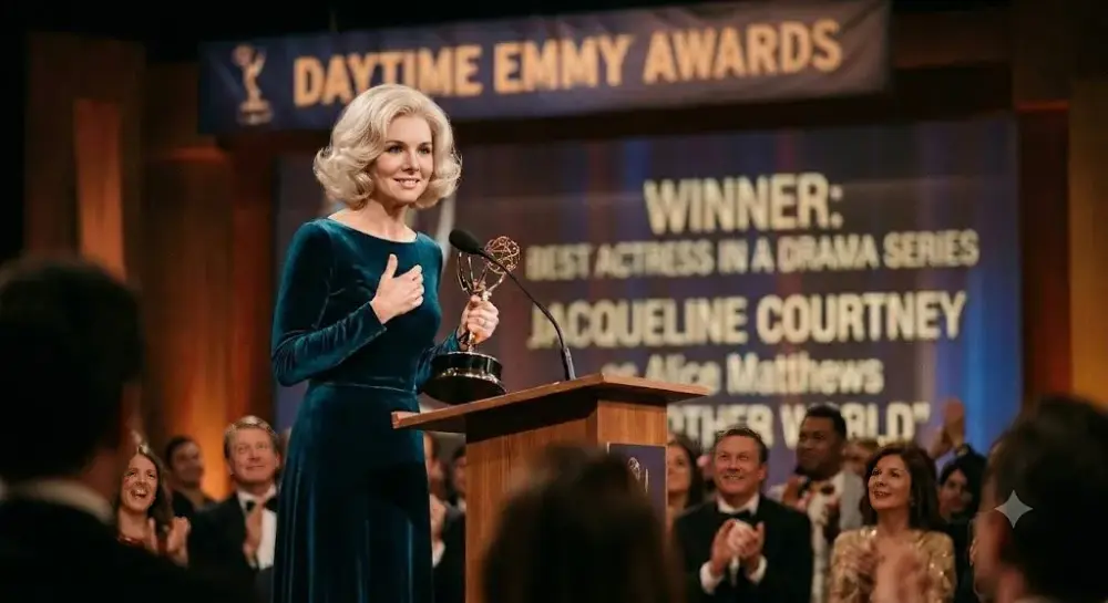 jacquie courtney face swap AI Emmy photo.webp